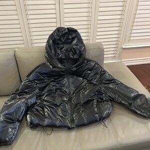 Zara dark grey (silver sheen) puffer Jacket